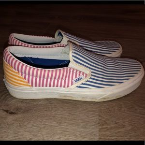 Striped Multicolor slip on Vans